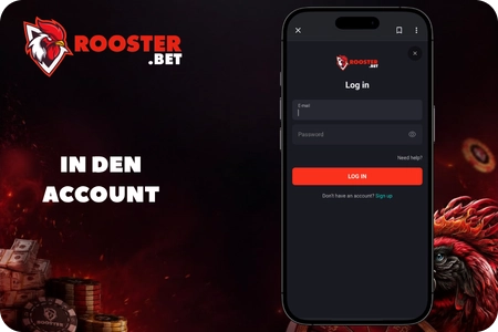 In den RoosterBet Account einloggen